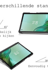 BASEY. Hoesje Geschikt voor Lenovo Tab M9 Hoes Case Tablet Hoesje Tri-fold Met Screenprotector - Hoes Geschikt voor Lenovo Tab M9 Hoesje Hard Cover Bookcase Hoes - Grijs