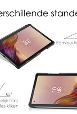 NoXx Hoesje Geschikt voor Lenovo Tab M9 Hoesje Case Hard Cover Hoes Book Case Met Screenprotector - Donkerblauw