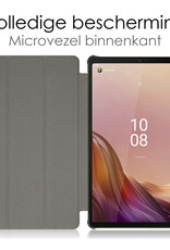 NoXx Hoesje Geschikt voor Lenovo Tab M9 Hoesje Case Hard Cover Hoes Book Case Met Screenprotector - Donkergroen