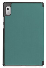 Nomfy Hoes Geschikt voor Lenovo Tab M9 Hoes Tri-fold Tablet Hoesje Case Met Screenprotector - Hoesje Geschikt voor Lenovo Tab M9 Hoesje Hardcover Bookcase - Donkergroen