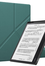 BASEY. Hoes Geschikt voor Kobo Elipsa 2E Hoesje Bookcase Cover Hoes - Hoesje Geschikt voor Kobo Elipsa 2E Hoes Cover Case - Donkergroen