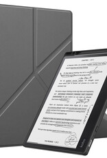 BASEY. Hoes Geschikt voor Kobo Elipsa 2E Hoesje Bookcase Cover Hoes - Hoesje Geschikt voor Kobo Elipsa 2E Hoes Cover Case - Grijs