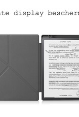 BASEY. Hoes Geschikt voor Kobo Elipsa 2E Hoesje Bookcase Cover Hoes - Hoesje Geschikt voor Kobo Elipsa 2E Hoes Cover Case - Grijs