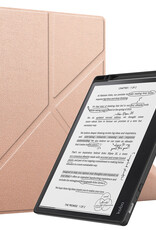BASEY. Hoes Geschikt voor Kobo Elipsa 2E Hoesje Bookcase Cover Hoes - Hoesje Geschikt voor Kobo Elipsa 2E Hoes Cover Case - Rosé Goud