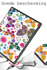 BASEY. Hoes Geschikt voor Kobo Elipsa 2E Hoesje Bookcase Cover Hoes - Hoesje Geschikt voor Kobo Elipsa 2E Hoes Cover Case - Vlinders