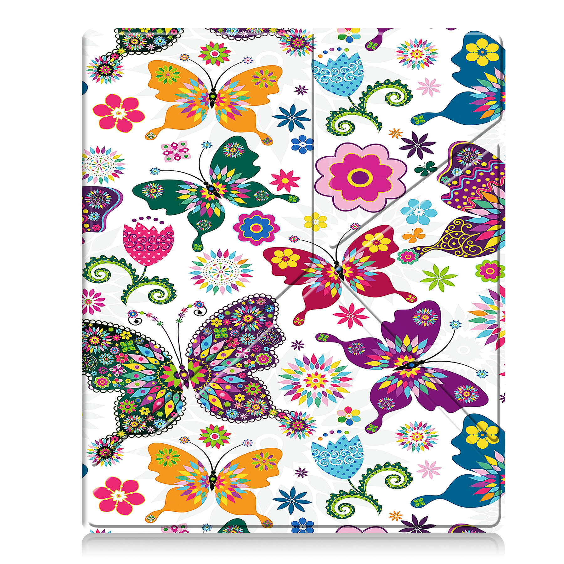 BASEY. Hoes Geschikt voor Kobo Elipsa 2E Hoesje Bookcase Cover Hoes - Hoesje Geschikt voor Kobo Elipsa 2E Hoes Cover Case - Vlinders