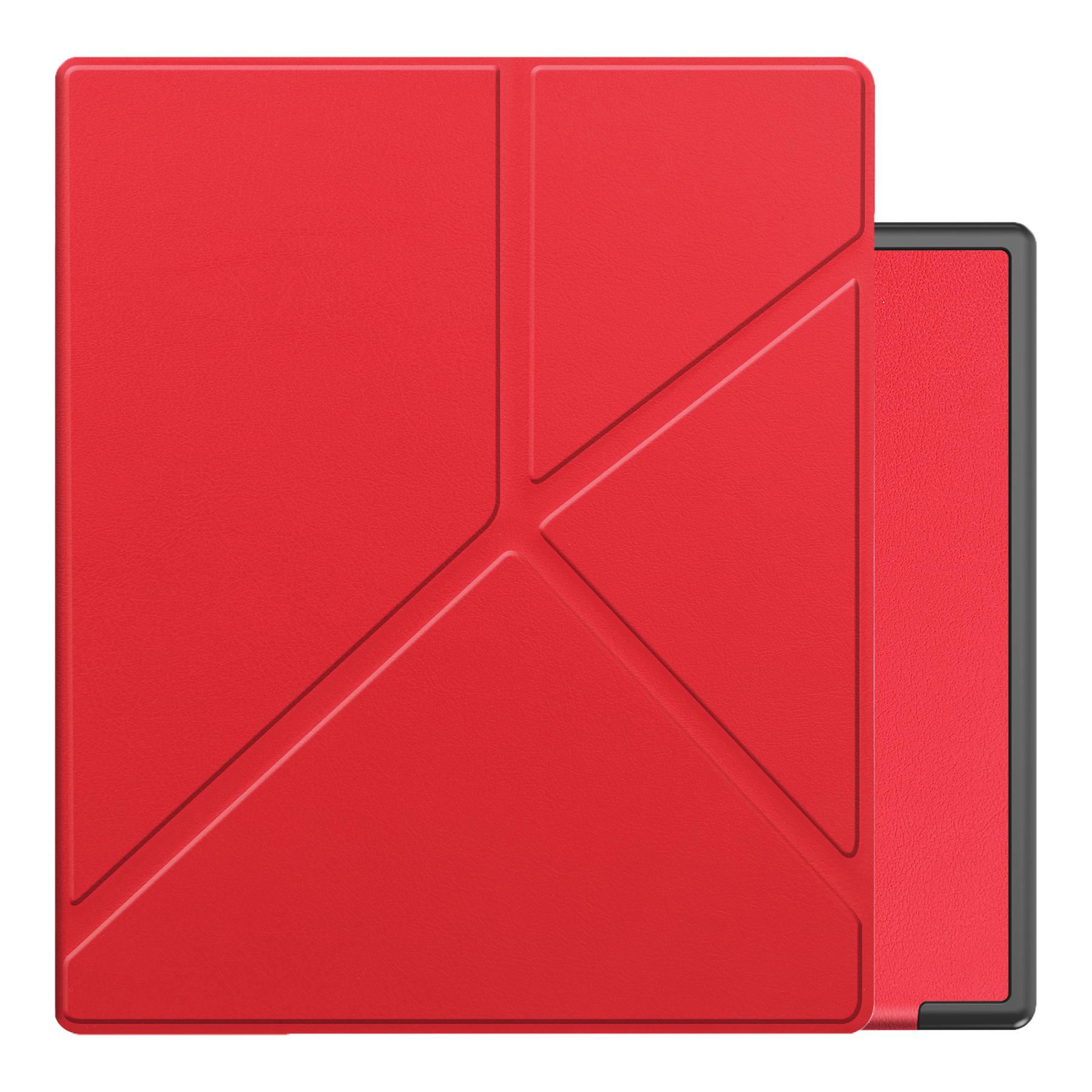 NoXx Hoes Geschikt voor Kobo Elipsa 2E Hoesje Bookcase Cover Book Case Hoes Sleepcover - Rood