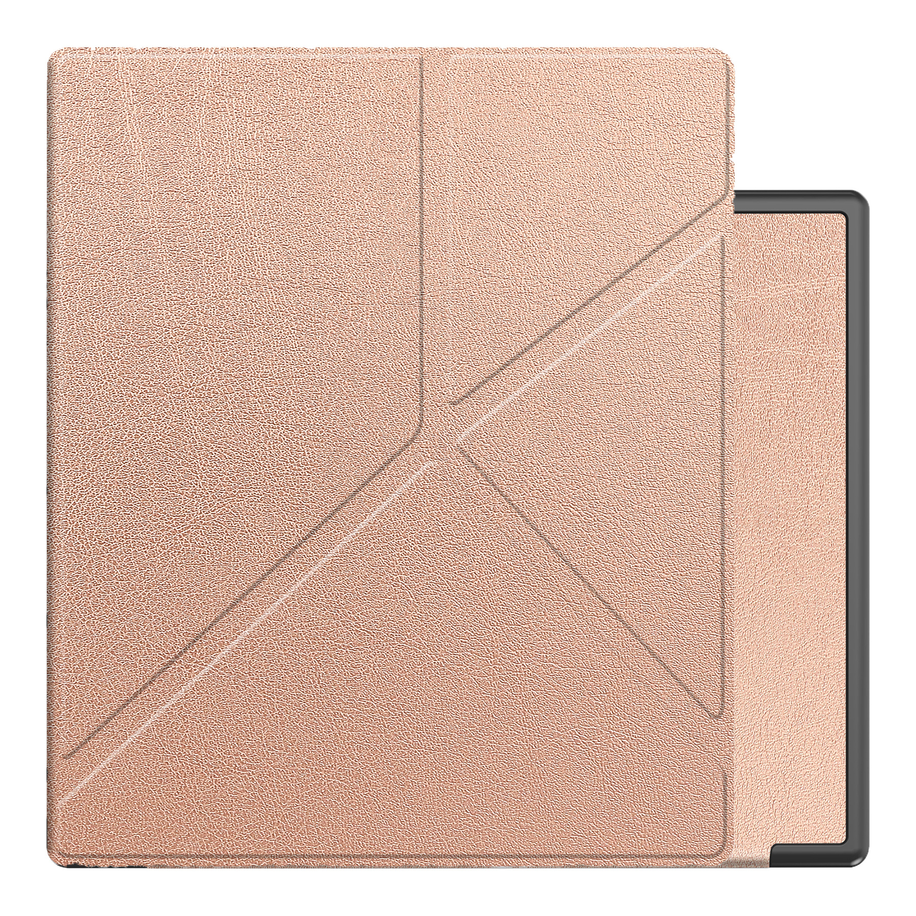 NoXx Hoes Geschikt voor Kobo Elipsa 2E Hoesje Bookcase Cover Book Case Hoes Sleepcover - Rosé Goud