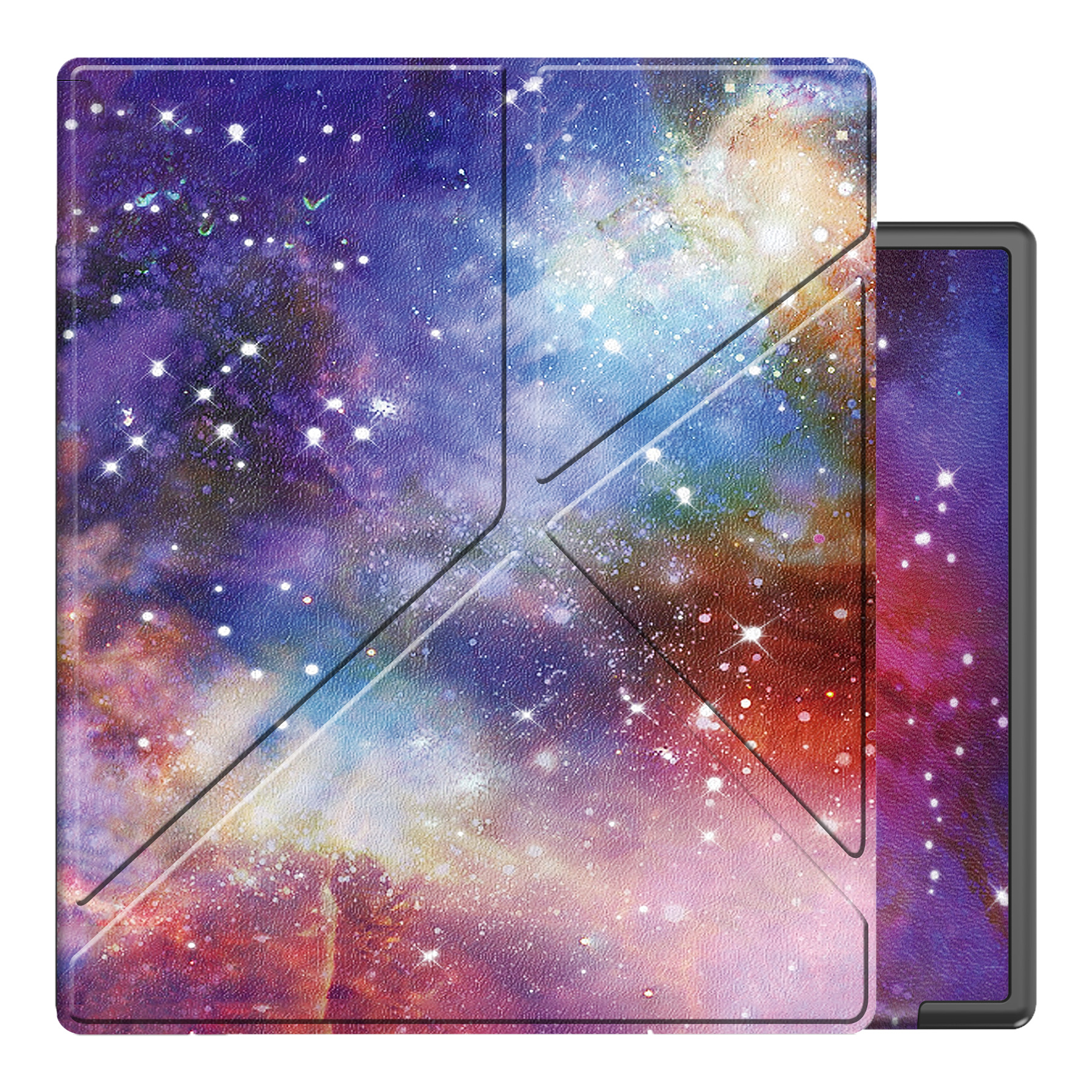 NoXx Hoes Geschikt voor Kobo Elipsa 2E Hoesje Bookcase Cover Book Case Hoes Sleepcover - Galaxy