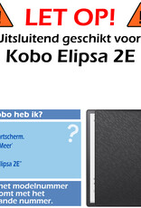 Nomfy Hoesje Geschikt voor Kobo Elipsa 2E Hoes Book Case - Hoes Geschikt voor Kobo Elipsa 2E Hoesje Book Cover - Grijs