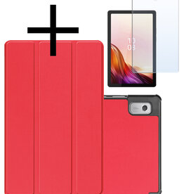 NoXx NoXx Lenovo Tab M9 Hoes Met Screenprotector - Rood