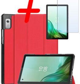 BASEY. BASEY. Lenovo Tab M9 Hoes Met Screenprotector - Rood