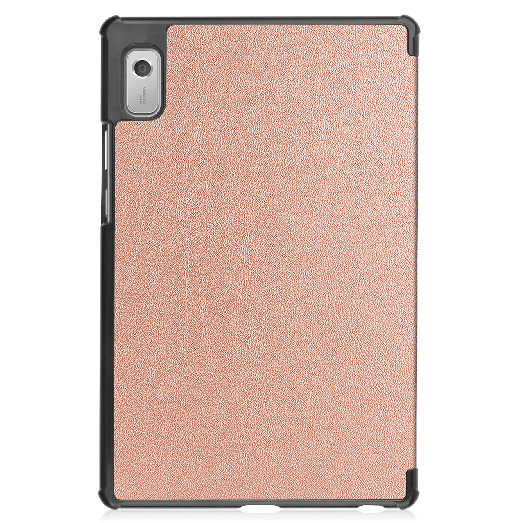 BASEY. Hoesje Geschikt voor Lenovo Tab M9 Hoes Case Tablet Hoesje Tri-fold Met Screenprotector - Hoes Geschikt voor Lenovo Tab M9 Hoesje Hard Cover Bookcase Hoes - Rosé goud