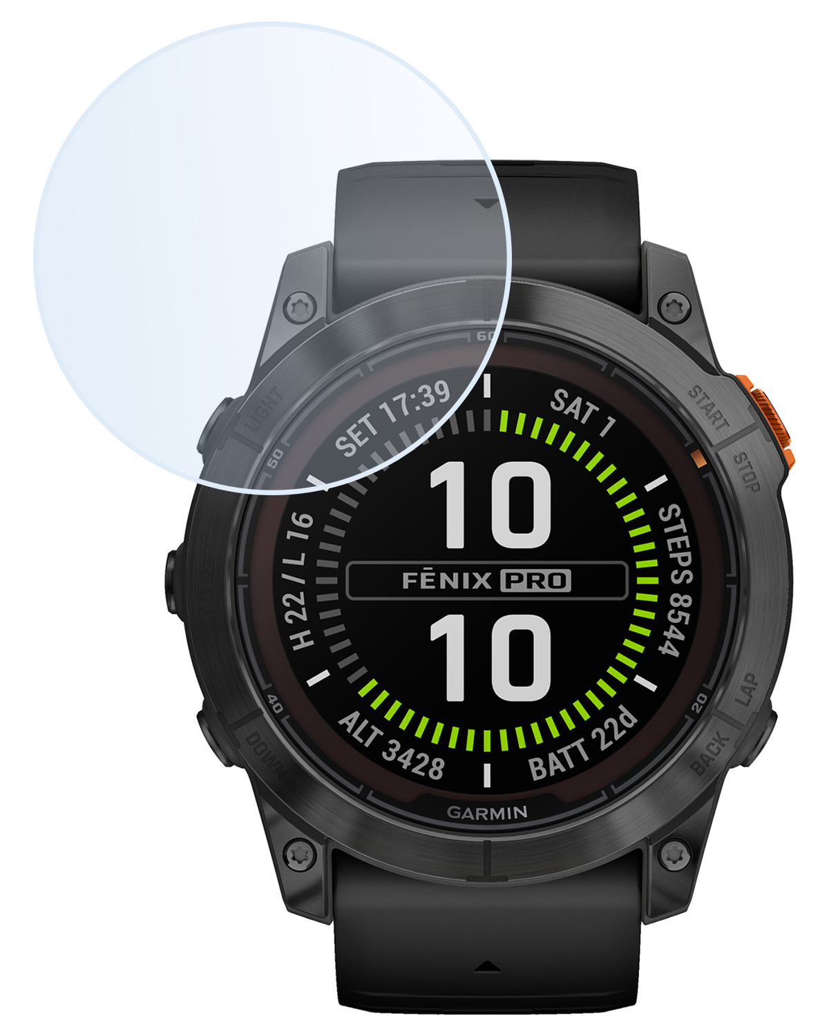 BASEY. Screenprotector Geschikt voor Garmin Fenix 7 Pro Screenprotector Tempered Glass Beschermglas - Screenprotector Geschikt voor Garmin Fenix 7 Pro Screen Protector