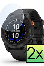 NoXx Screenprotector Geschikt voor Garmin Fenix 7 Pro Screenprotector Tempered Glass Gehard Glas - 2x