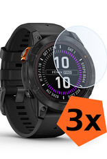 Nomfy Screenprotector Geschikt voor Garmin Fenix 7 Pro Screenprotector Bescherm Glas - Screen Protector Geschikt voor Garmin Fenix 7 Pro Screenprotector Tempered Glass - 3 PACK