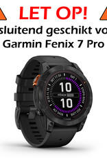 Nomfy Screenprotector Geschikt voor Garmin Fenix 7 Pro Screenprotector Bescherm Glas - Screen Protector Geschikt voor Garmin Fenix 7 Pro Screenprotector Tempered Glass - 3 PACK