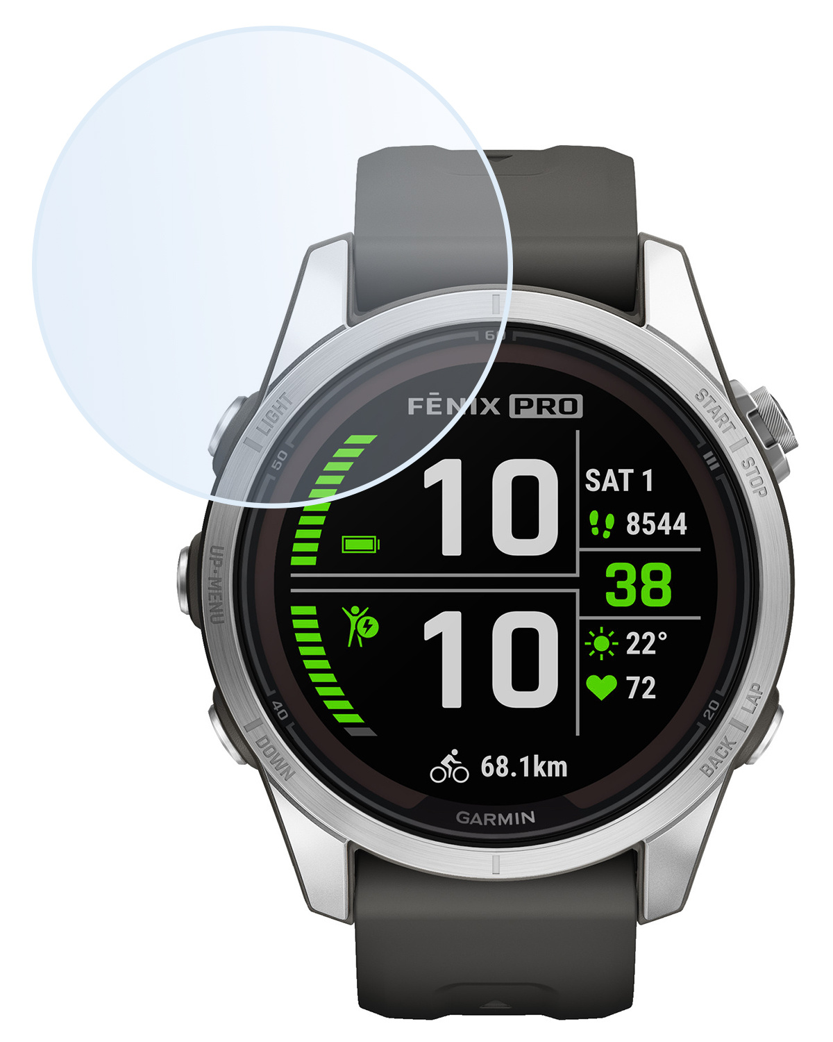 BASEY. Screenprotector Geschikt voor Garmin Fenix 7S Pro Screenprotector Tempered Glass Beschermglas - Screenprotector Geschikt voor Garmin Fenix 7S Pro Screen Protector