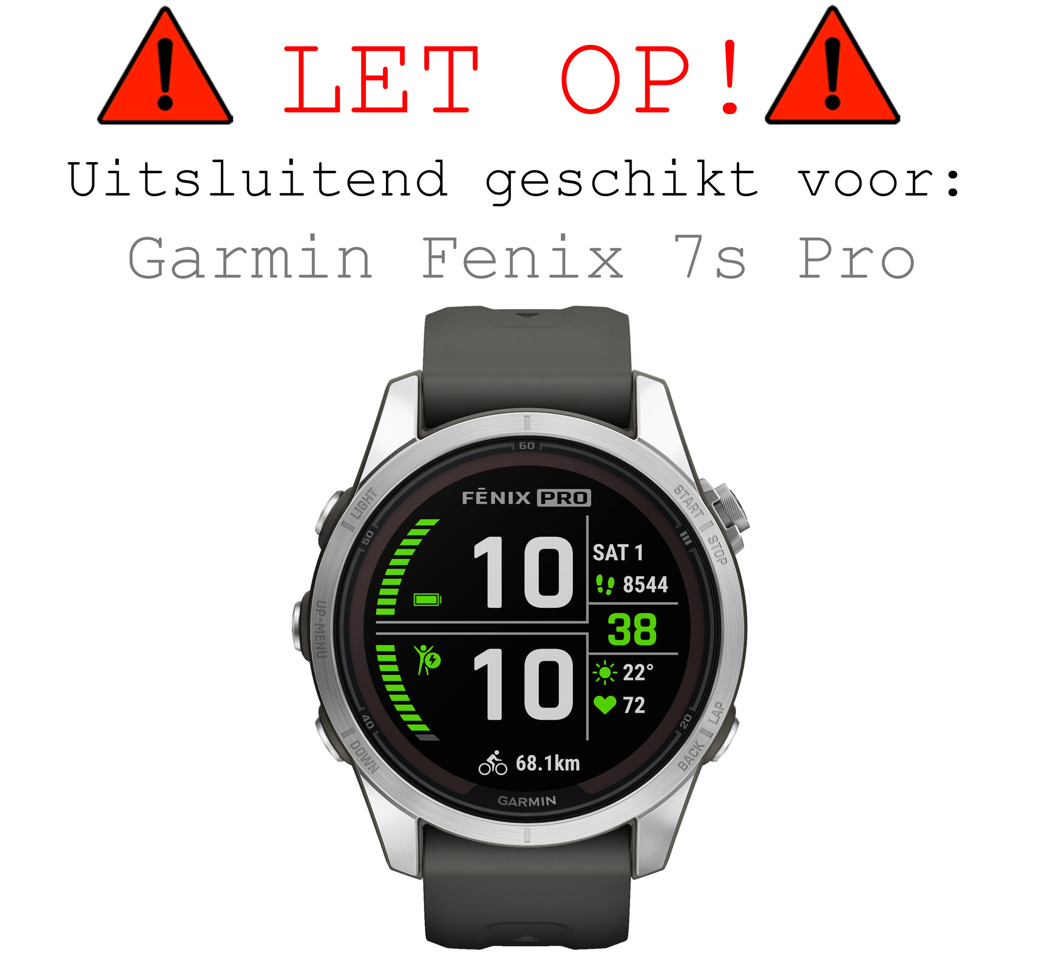 BASEY. Screenprotector Geschikt voor Garmin Fenix 7S Pro Screenprotector Tempered Glass Beschermglas - Screenprotector Geschikt voor Garmin Fenix 7S Pro Screen Protector