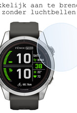 BASEY. Screenprotector Geschikt voor Garmin Fenix 7S Pro Screenprotector Tempered Glass Beschermglas - Screenprotector Geschikt voor Garmin Fenix 7S Pro Screen Protector - 2 Stuks