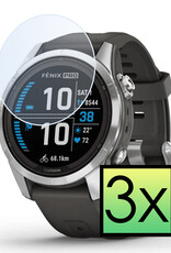NoXx Screenprotector Geschikt voor Garmin Fenix 7S Pro Screenprotector Tempered Glass Gehard Glas - 3x