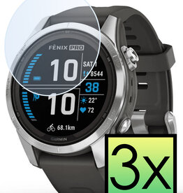 NoXx NoXx Garmin Fenix 7S Pro Screenprotector - 3 PACK