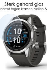 NoXx Screenprotector Geschikt voor Garmin Fenix 7S Pro Screenprotector Tempered Glass Gehard Glas - 3x