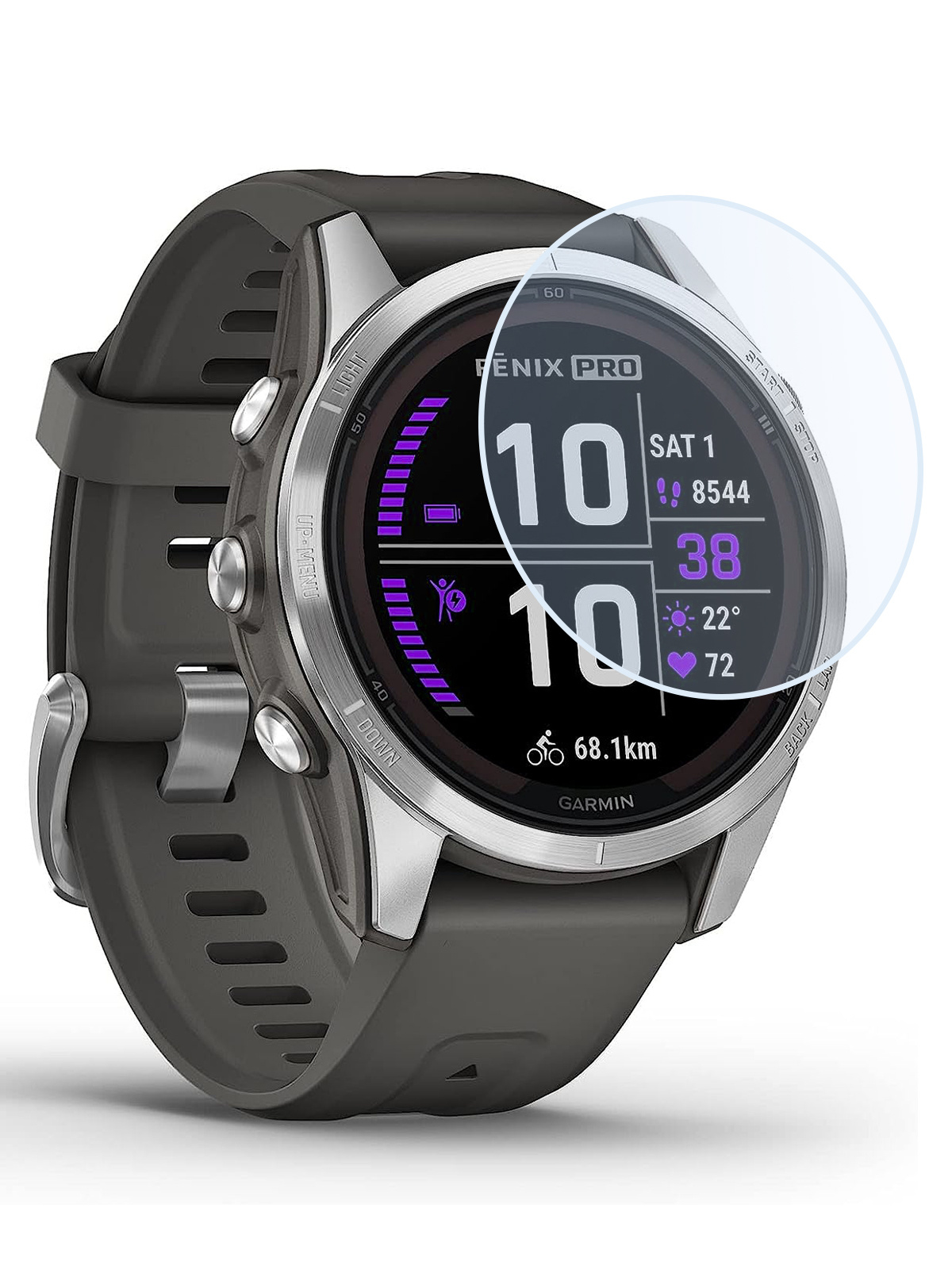 Nomfy Screenprotector Geschikt voor Garmin Fenix 7S Pro Screenprotector Bescherm Glas - Screen Protector Geschikt voor Garmin Fenix 7S Pro Screenprotector Tempered Glass