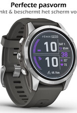 Nomfy Screenprotector Geschikt voor Garmin Fenix 7S Pro Screenprotector Bescherm Glas - Screen Protector Geschikt voor Garmin Fenix 7S Pro Screenprotector Tempered Glass - 3 PACK