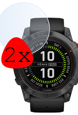 BASEY. Screenprotector Geschikt voor Garmin Fenix 7X Pro Screenprotector Tempered Glass Beschermglas - Screenprotector Geschikt voor Garmin Fenix 7X Pro Screen Protector - 2 Stuks