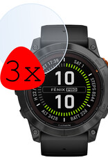 BASEY. Screenprotector Geschikt voor Garmin Fenix 7X Pro Screenprotector Tempered Glass Beschermglas - Screenprotector Geschikt voor Garmin Fenix 7X Pro Screen Protector - 3 Stuks