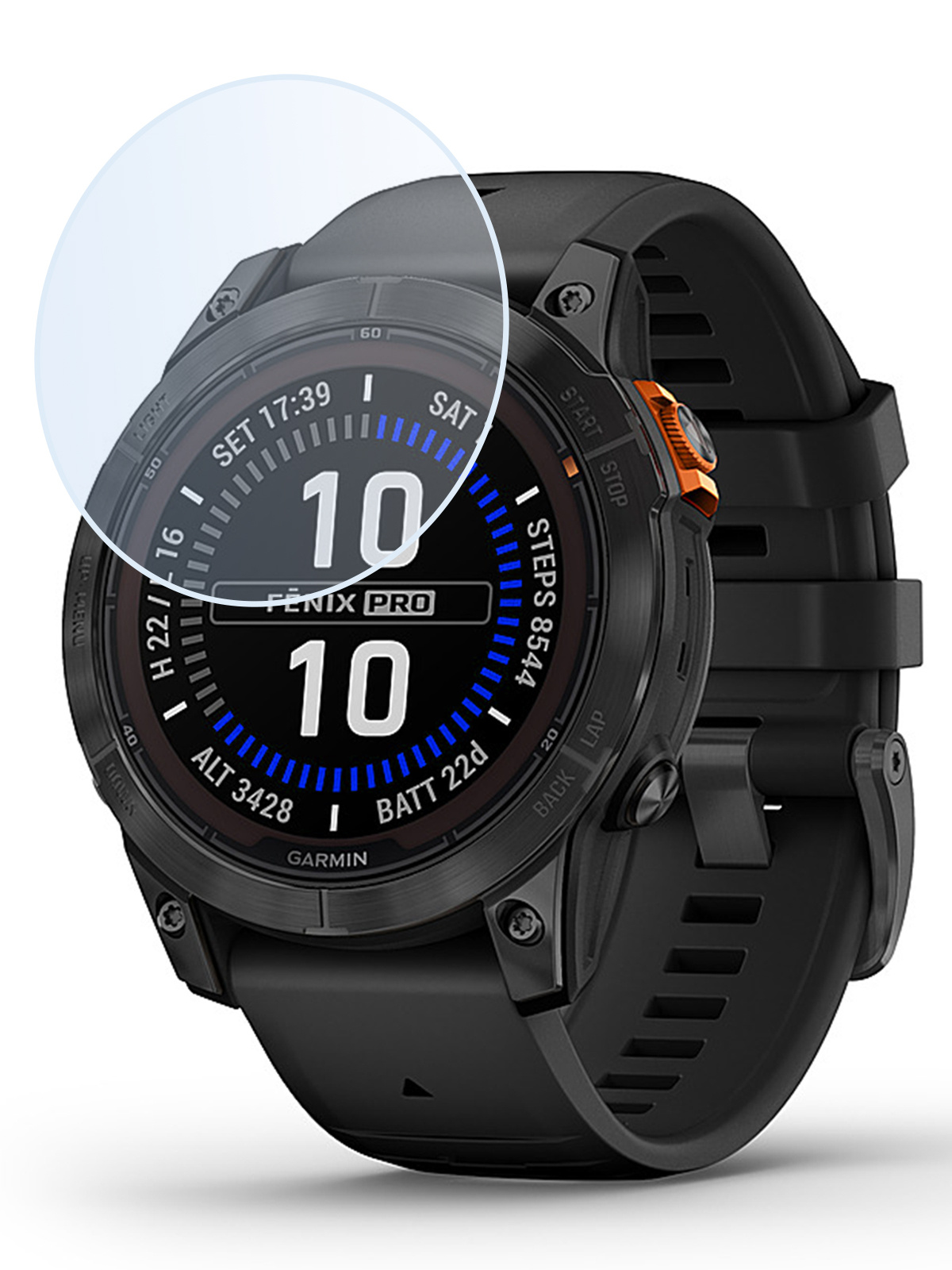 NoXx Screenprotector Geschikt voor Garmin Fenix 7X Pro Screenprotector Tempered Glass Gehard Glas