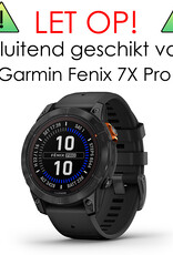 NoXx Screenprotector Geschikt voor Garmin Fenix 7X Pro Screenprotector Tempered Glass Gehard Glas