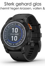 NoXx Screenprotector Geschikt voor Garmin Fenix 7X Pro Screenprotector Tempered Glass Gehard Glas - 2x