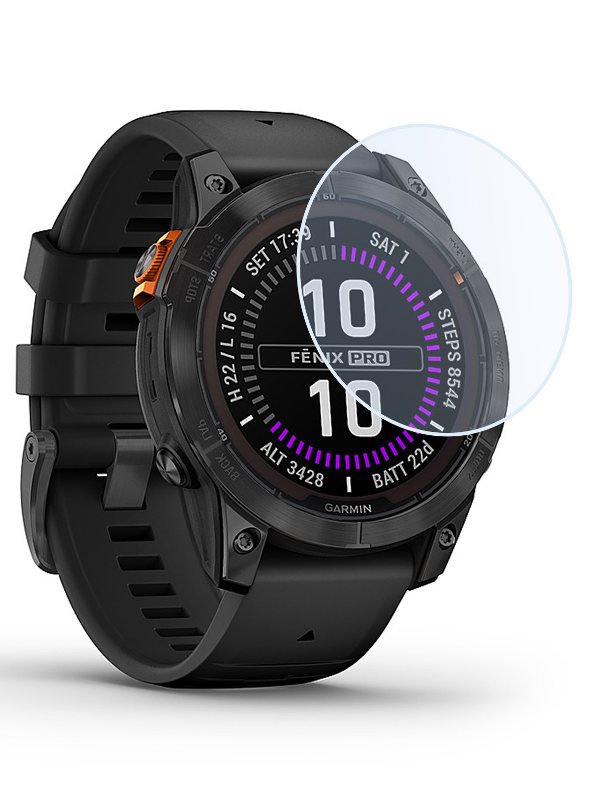 Nomfy Screenprotector Geschikt voor Garmin Fenix 7X Pro Screenprotector Bescherm Glas - Screen Protector Geschikt voor Garmin Fenix 7X Pro Screenprotector Tempered Glass