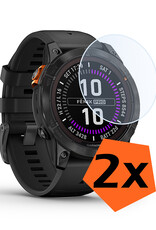 Nomfy Screenprotector Geschikt voor Garmin Fenix 7X Pro Screenprotector Bescherm Glas - Screen Protector Geschikt voor Garmin Fenix 7X Pro Screenprotector Tempered Glass - 2 PACK
