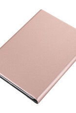 BASEY. Hoesje Geschikt voor iPad 2022 Toetsenbord Hoes Book Case - Hoes Geschikt voor iPad 10 Toetsenbord Hoesje Keyboard Cover - Rosé goud