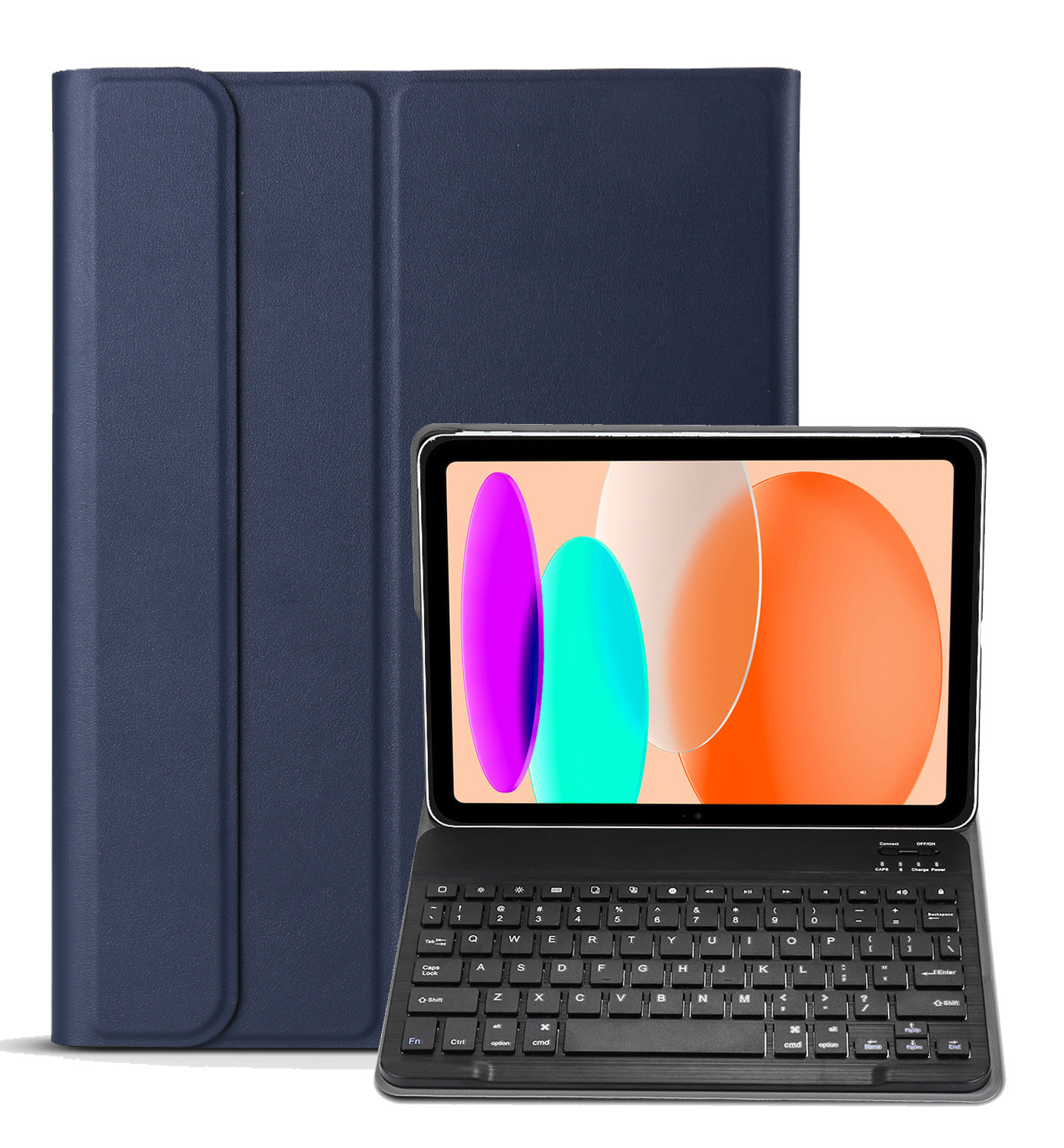 NoXx Hoesje Geschikt voor iPad 2022 Hoesje Toetsenbord Hoes - Hoes Geschikt voor iPad 10 Keyboard Case Book Cover - Donkerblauw