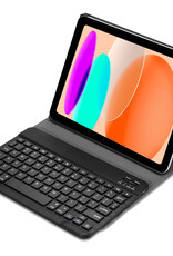 NoXx Hoesje Geschikt voor iPad 2022 Hoesje Toetsenbord Hoes - Hoes Geschikt voor iPad 10 Keyboard Case Book Cover - Donkerblauw