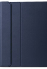 NoXx Hoesje Geschikt voor iPad 2022 Hoesje Toetsenbord Hoes - Hoes Geschikt voor iPad 10 Keyboard Case Book Cover - Donkerblauw