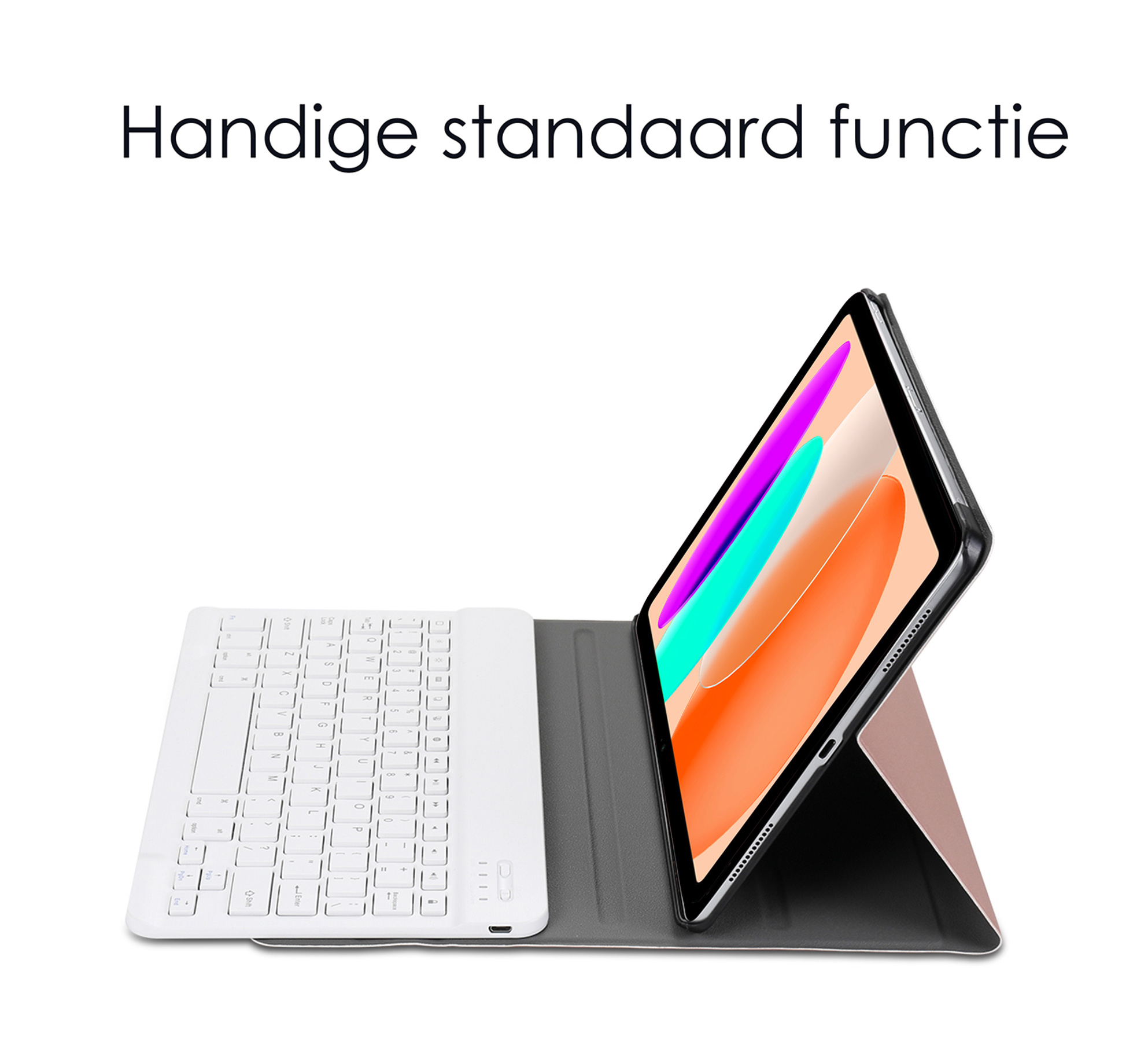 NoXx Hoesje Geschikt voor iPad 2022 Hoesje Toetsenbord Hoes - Hoes Geschikt voor iPad 10 Keyboard Case Book Cover - Goud