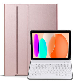 NoXx NoXx iPad 10 (2022) Toetsenbordhoes - Rosé Goud