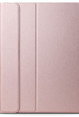 NoXx Hoesje Geschikt voor iPad 2022 Hoesje Toetsenbord Hoes - Hoes Geschikt voor iPad 10 Keyboard Case Book Cover - Rosé goud
