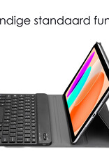NoXx Hoesje Geschikt voor iPad 2022 Hoesje Toetsenbord Hoes - Hoes Geschikt voor iPad 10 Keyboard Case Book Cover - Zwart