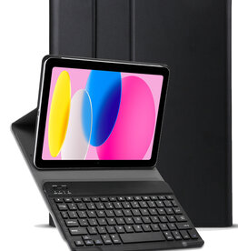 Nomfy Nomfy iPad 10 (2022) Toetsenbordhoes - Zwart