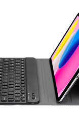 Nomfy Hoes Geschikt voor iPad 2022 Hoes Toetsenbord Hoes Case Book Cover Hoesje - Hoesje Geschikt voor iPad 10 Keyboard Hoes - Zwart