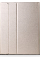 BASEY. Hoesje Geschikt voor iPad 2022 Toetsenbord Hoes Book Case Met Screenprotector - Hoes Geschikt voor iPad 10 Toetsenbord Hoesje Keyboard Cover - Goud