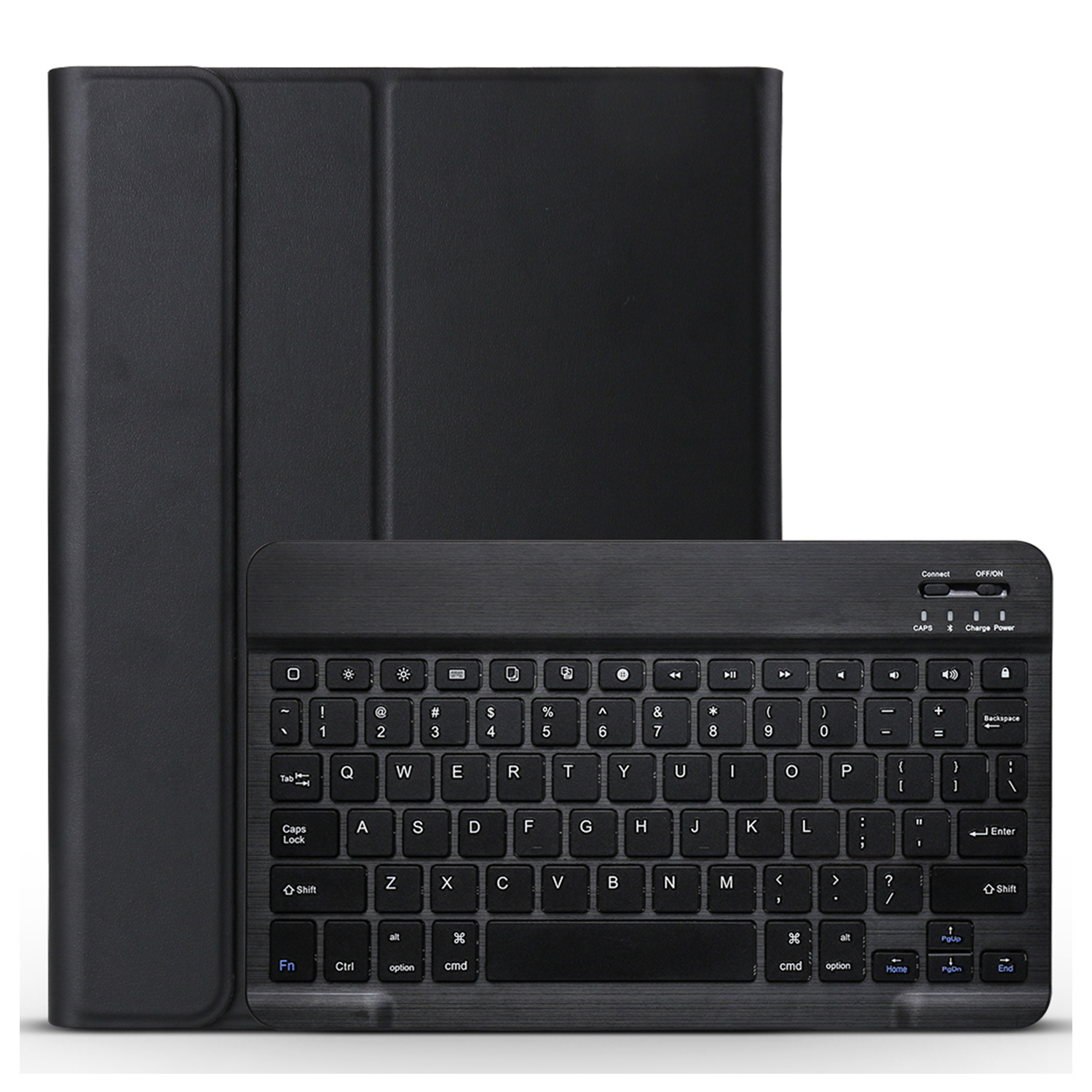 BASEY. Hoesje Geschikt voor iPad 2022 Toetsenbord Hoes Book Case Met Screenprotector - Hoes Geschikt voor iPad 10 Toetsenbord Hoesje Keyboard Cover - Zwart