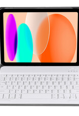 NoXx Hoesje Geschikt voor iPad 2022 Hoesje Toetsenbord Hoes Met Screenprotector - Hoes Geschikt voor iPad 10 Keyboard Case Book Cover - Goud