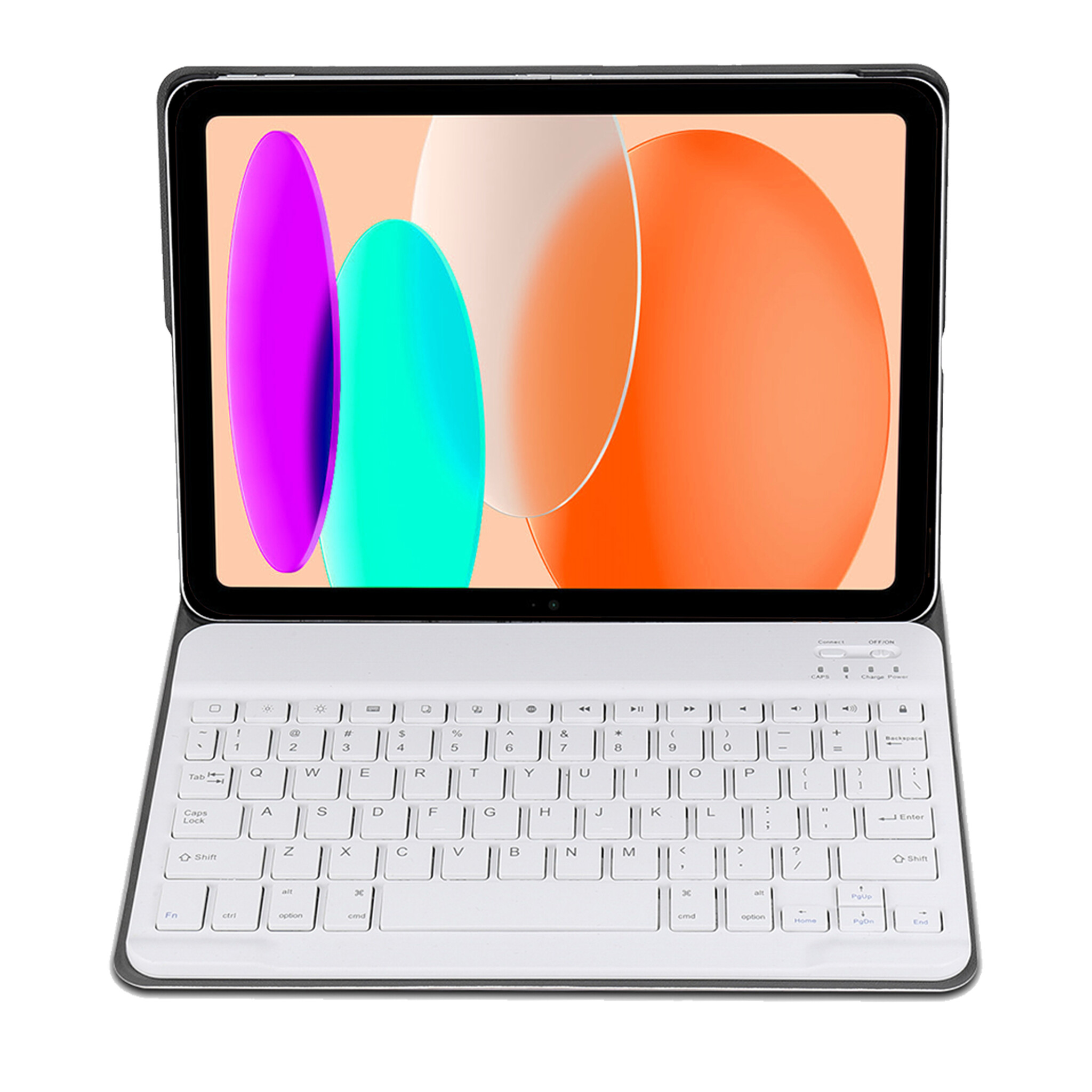 NoXx Hoesje Geschikt voor iPad 2022 Hoesje Toetsenbord Hoes Met Screenprotector - Hoes Geschikt voor iPad 10 Keyboard Case Book Cover - Rosé goud